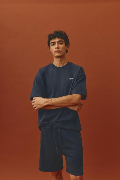 Pull & Bear Logolu jogger bermuda şort