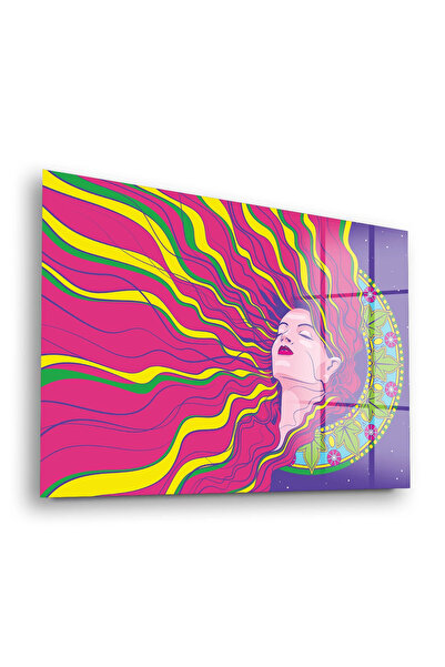 Decovetro Tablou de sticlă Spiritual Woman Colorful