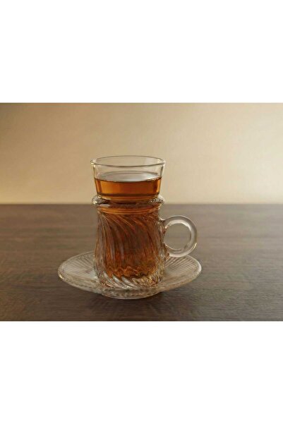 AR HOME 12 Pcs Luxury Glass Tea Set