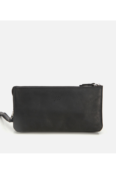 Hotiç Erkek Deri Siyah El Çantası