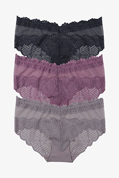 koza iç giyim Chiloți din dantelă din 3 piese pentru damă