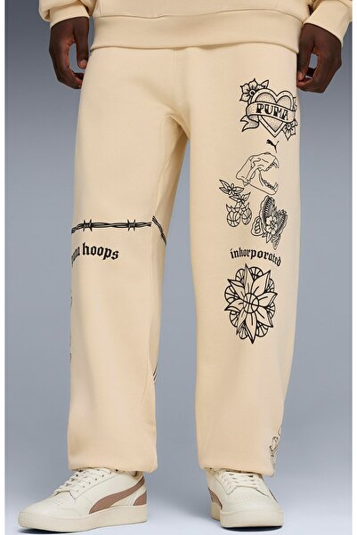 Puma Swish N Ink Sweatpants Men's Casual Sweatpants 63465601 Beige