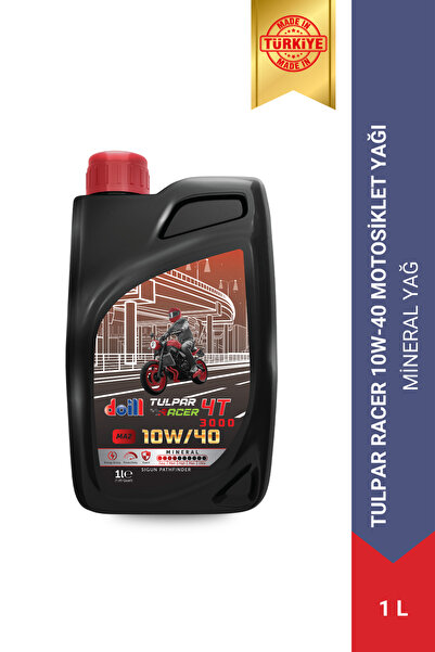 doill Tulpar Racer 10w-40 4t - Uyumlu 4 Zamanlı 1 Litre Yarı Sentetik Motosik...