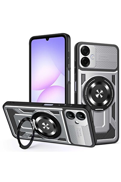 SKYDDAR INNOVATION Husă pentru Samsung Galaxy A07 4G, RuggedCam, inel magneti...