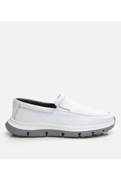 Hotiç Erkek Deri Beyaz Spor Ayakkabı
