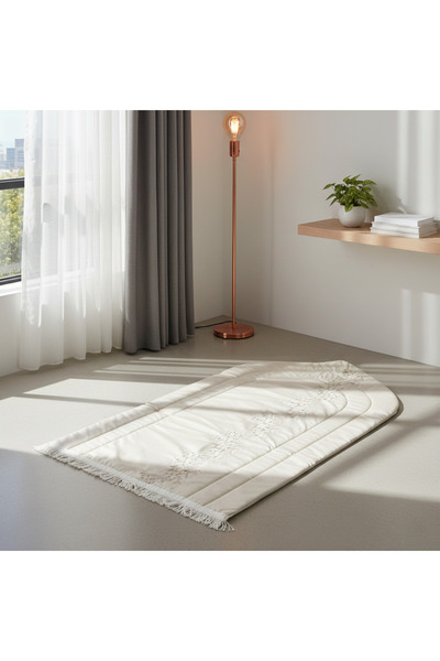 Goat-x سجادة صلاة فاخرة مخملية مطرزة – تصميم إسلامي أنيق