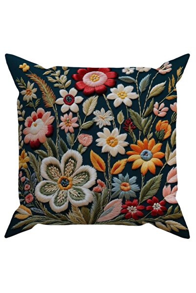 Evdek Embroidery Ds16 Digital Printed Throw Pillow Case