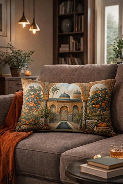 Arancione Co . غطاء وسادة مستطيل الشكل مطبوع على الوجهين 6AOD5