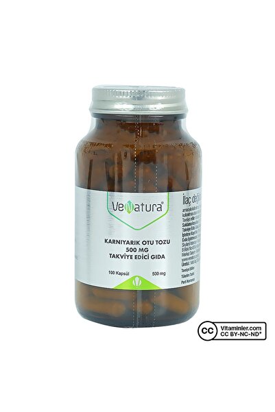 VeNatura Karnıyarık Otu Tozu 500 Mg 100 Kapsül