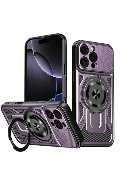 SKYDDAR INNOVATION Husă pentru iPhone 16 Pro Max, RuggedCam, inel magnetic re...