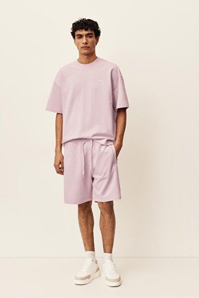 Pull & Bear Bermuda jogger with logo