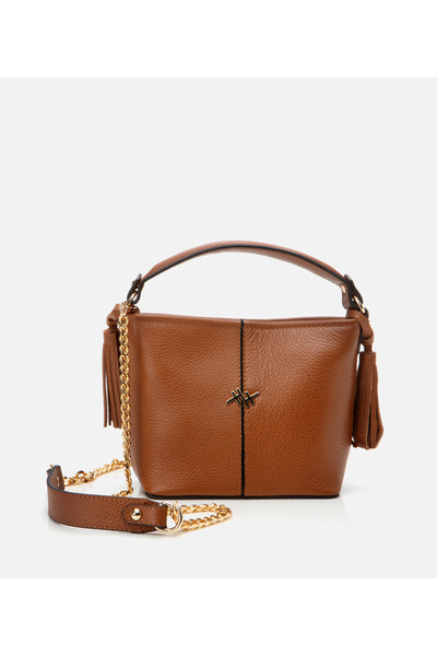 Hotiç Kadın Deri Taba Mini (Çapraz) Çanta