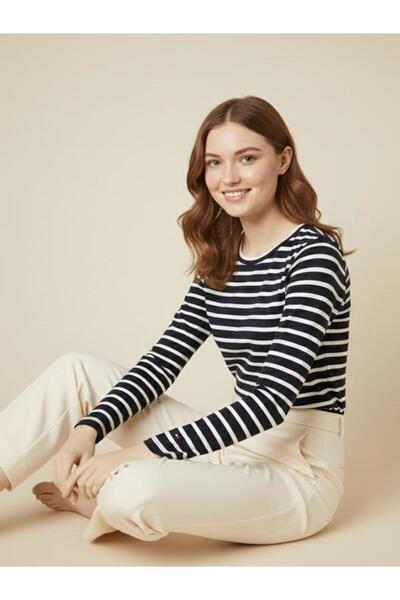 Tommy Hilfiger striped long sleeve women regular t-shirt