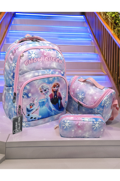 MegiHero Gi̇raycollection Girls' Primary School Bag Set of 3 Primary School B...