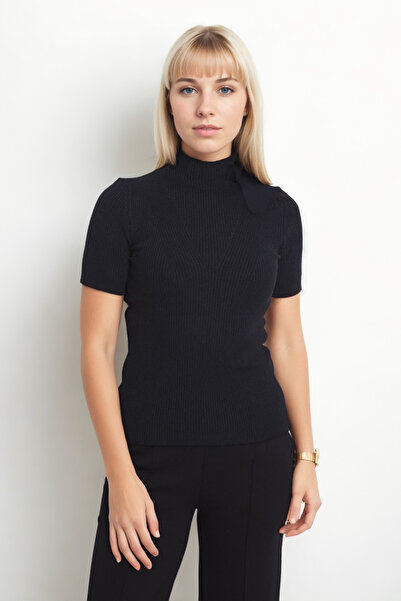 Vitrin Balıkçı Yaka Yarım Kol Triko Bluz