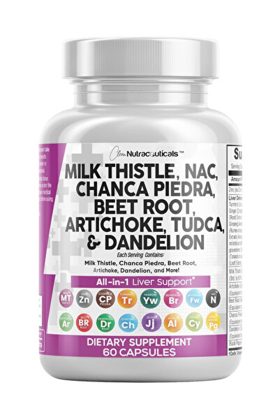 Clean Nutraceuticals Milk Thistle NA.C Chanca Piedra Beet Root Artichoke Dand...