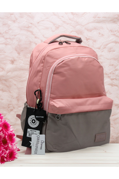 Bevitton 34100 Powder-Mink Water Resistant Fabric School Bag Unisex School Ba...