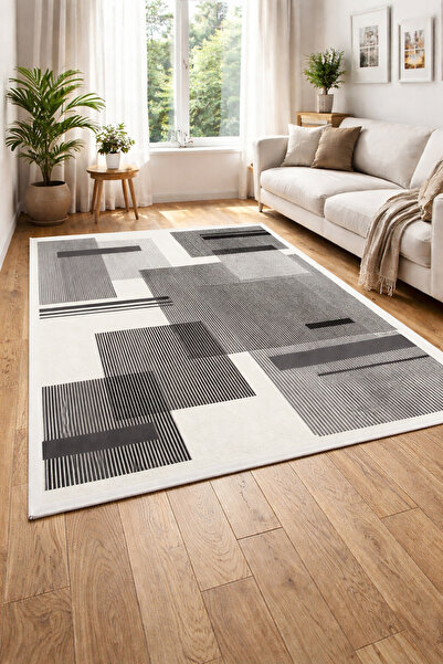 Decomia Home Covor digital anti-alunecare, lavabil, model cu zăbrele, pentru ...