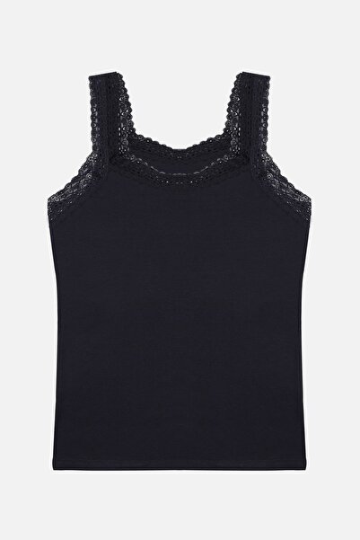 koza iç giyim قميص داخلي نسائي بحزام من الدانتيل مكون من قطعتين