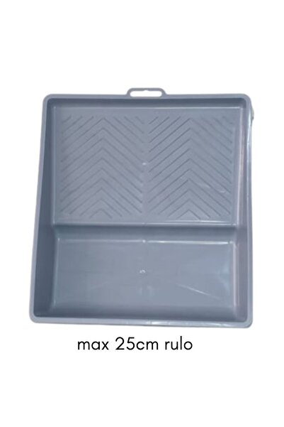 HİLBA Boya Kabı Teknesi - 25 cm Rulo Uyumlu Sıyırmalı Boya Haznesi - Büyük Bo...