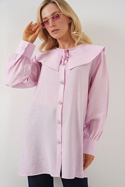 Hiccup Μακριά φαρδιά μπλούζα BDART με λεπτομέρεια με λαιμόκοψη και φιόγκο