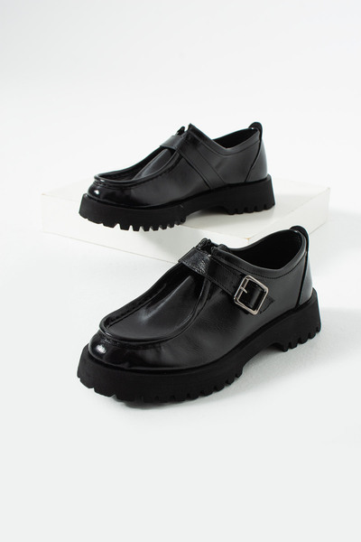 HVZ Exclusive Черни кожени мокасини, ежедневни, ергономични, удобни, с мека п...