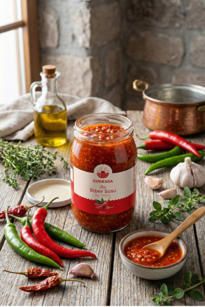 GURESSA Acı Biber Sosu 370 ml (Mezelik & Yemeklik)