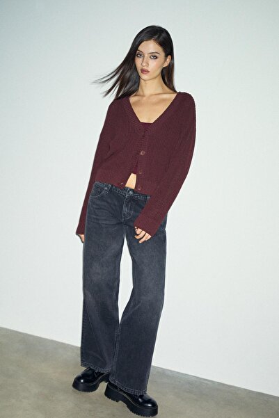 Stradivarius Düğmeli triko hırka