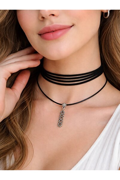 DENİZ TASARIM Süet choker