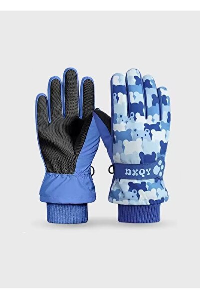 SkyWheel قفازات تزلج على الجليد للأطفال بطبقة مزدوجة مقاومة للماء والرياح