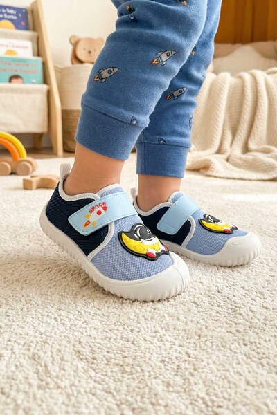 GEZER Yazlık Erkek Çocuk PVC Taban Cırt Cırtlı Ayarlanabilir Keten Günlük Aya...