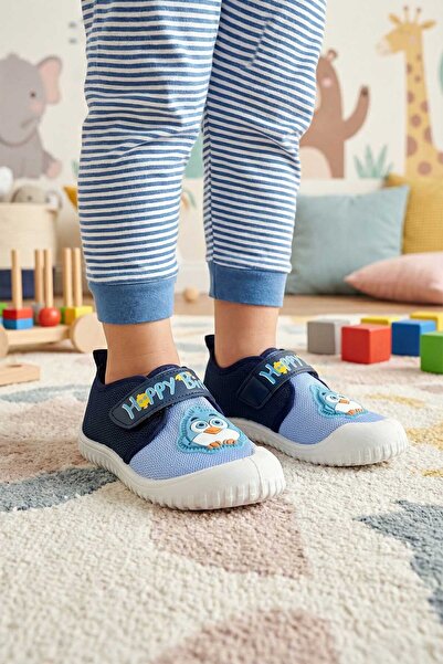 GEZER حذاء صيفي للأولاد من الكتان Happy Bird بشريط فيلكرو قابل للتعديل