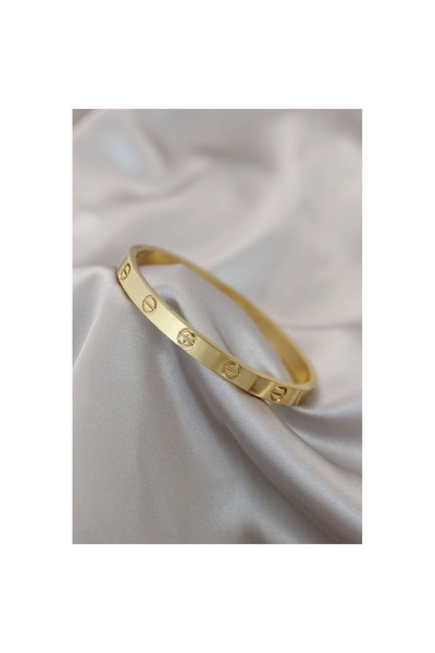 Skygo سوار فولاذي ذهبي اللون - TJ-BB4117