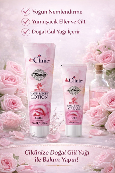 Dr. Clinic Güllü El & Vücut Losyonu 150 ml Ve Güllü Besleyici El & Yüz Kremi ...