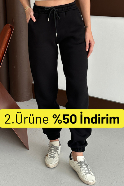 Balenbi بنطال رياضي نسائي شتوي عالي الخصر مبطن بالصوف 1091