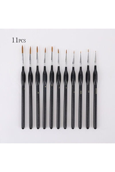 Choice 11PCS 00000#-7# Fine Tip Paint Brush Set for Acrylic, Models, Mini Min...