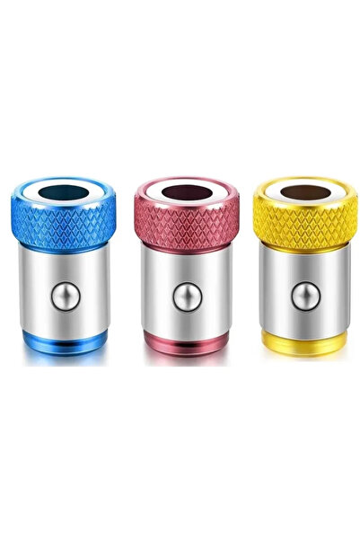 Choice حامل رؤوس مفكات مغناطيسي ثلاثي القطع، مصنوع من سبيكة معدنية، مزود بحلق...