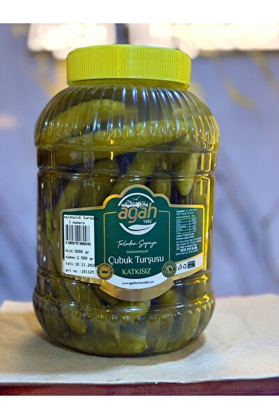 yöresel ÇUBUK SALATALIK TURŞUSU 1 NUMARA 5 KG ÇITIR TURŞU