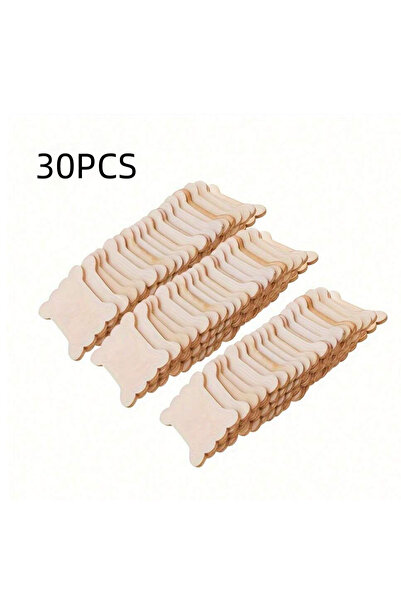 Choice 30pcs 60/120/180 pieces bone-shaped wooden spools for sewing and knitt...