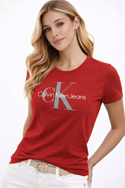 Calvin Klein Monogram Woven 100% Cotton Printed T-Shirt