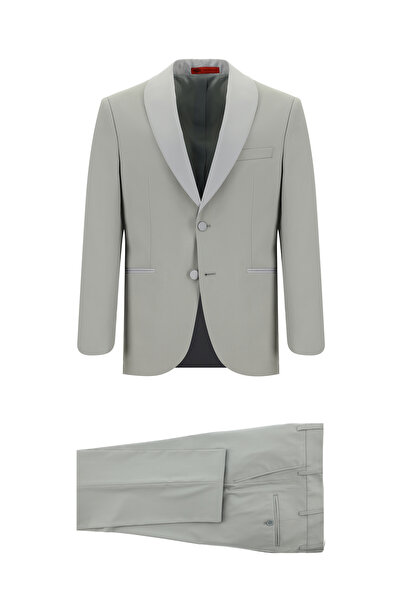 Kiğılı 7 Drop Slim Fit Dar Kesim Şal Yaka Smokin & Damatlık