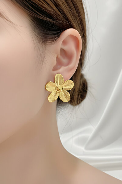 Volenta Shop Vip Gold Colorful Daisy Model Earrings