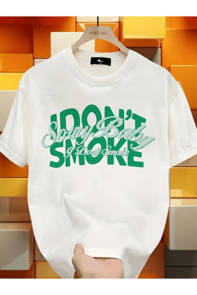 ibibik moda Μπλουζάκι DONT με στάμπα, υπερμεγέθη, βαμβακερό, με λαιμόκοψη ποδ...