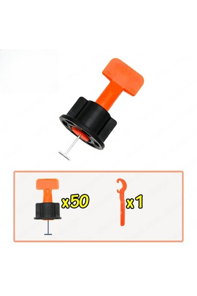 Choice ٥١ قطعة من مشابك نظام تسوية بلاط الأرضيات، فواصل لتثبيت بلاط البورسلين...