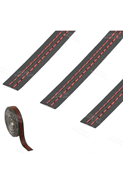 choice2 شريط تزيين داخلي للسيارة بطول 200 سم، أحمر، 2 متر/8 متر، لاصق ذاتي، ل...