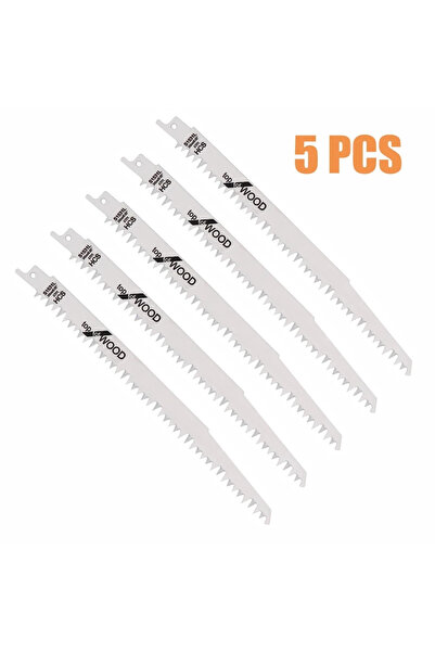 Choice 5 شفرات منشار ترددي ثنائية المعدن، 240 مم، أسنان مصقولة، شفرات منشار ك...