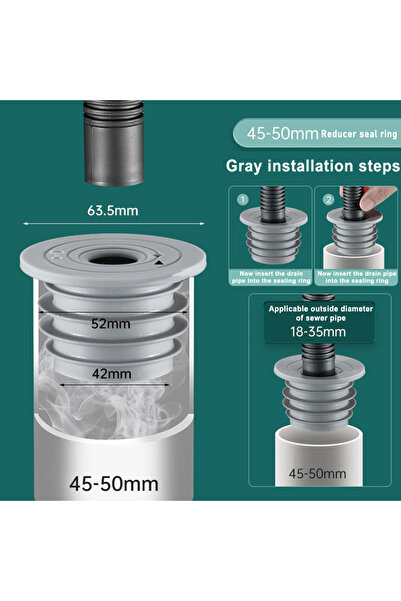 Choice حلقة مانعة للتسرب للصرف الصحي قطعة واحدة، سدادة مانعة للروائح الكريهة ...