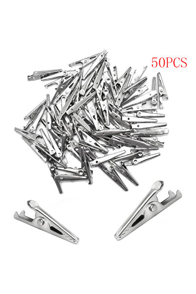 Choice 50pcs 100PCS 35mm Mini Alligator Clips Mini Metal Alligator Clip 35mm/...