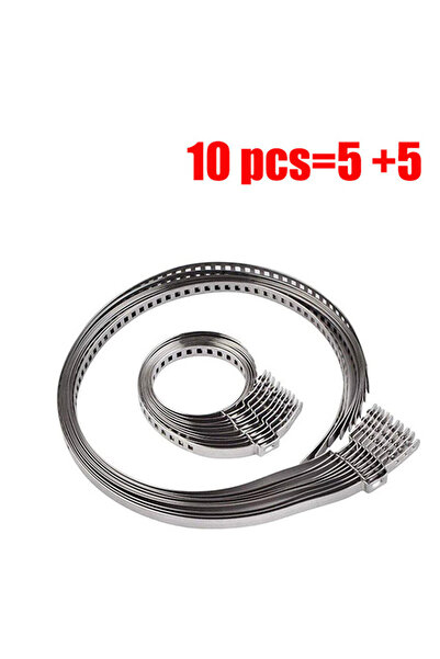 Choice1 10pcs 10/20Pcs Stainless Steel Adjustable AXLE CV Boot Crimp Clamp Ki...