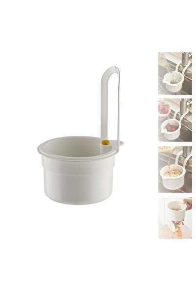 Choice مصفاة حوض مطبخ بيضاء ذاتية التنظيف، مزودة بضاغط لتفريغ النفايات تلقائي...